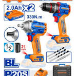 wck20275 ensemble blonneuse et viseuse 20v