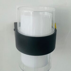 aplique mural noir blanc